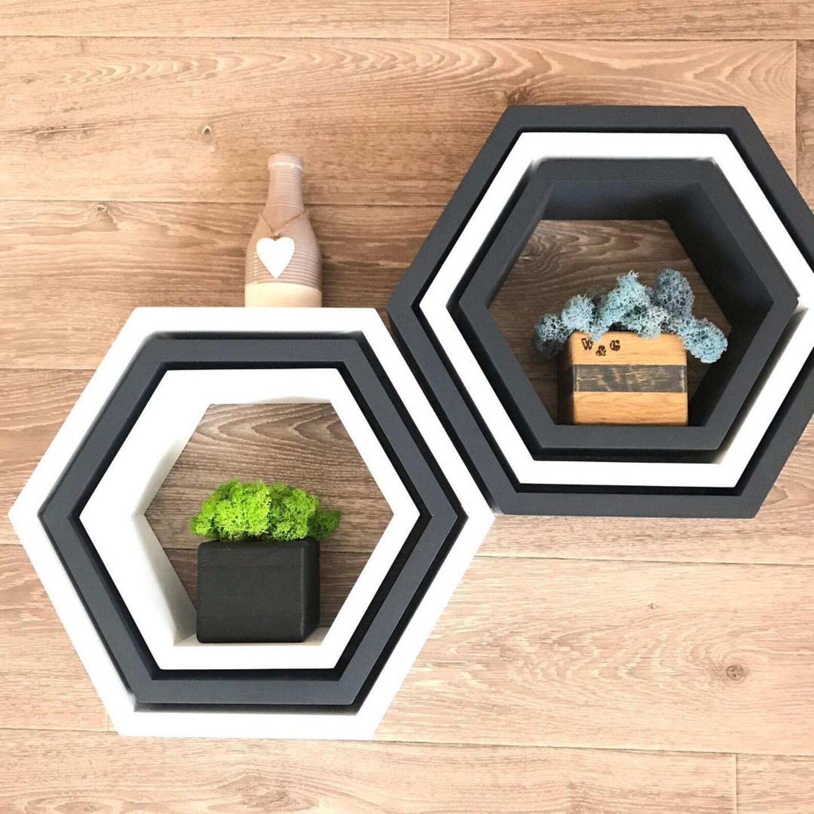 Wall Shelves Set of 3 Shelves Fathers Etsy