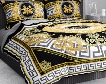 Elite Baroque Cotton Sateen Duvet Cover Set: Floral Home Decor - Etsy