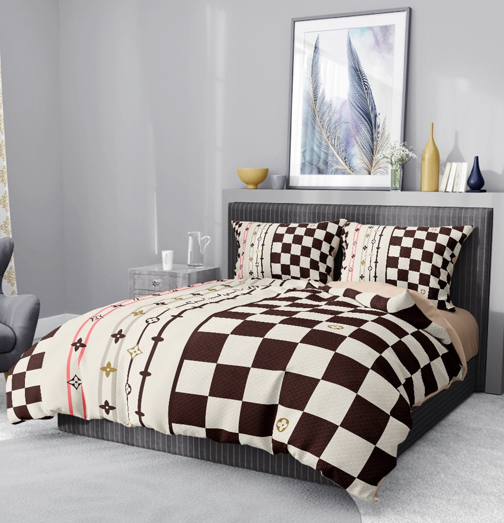 LV0 Louis Vuitton Bedding \ Duvet Cover Set