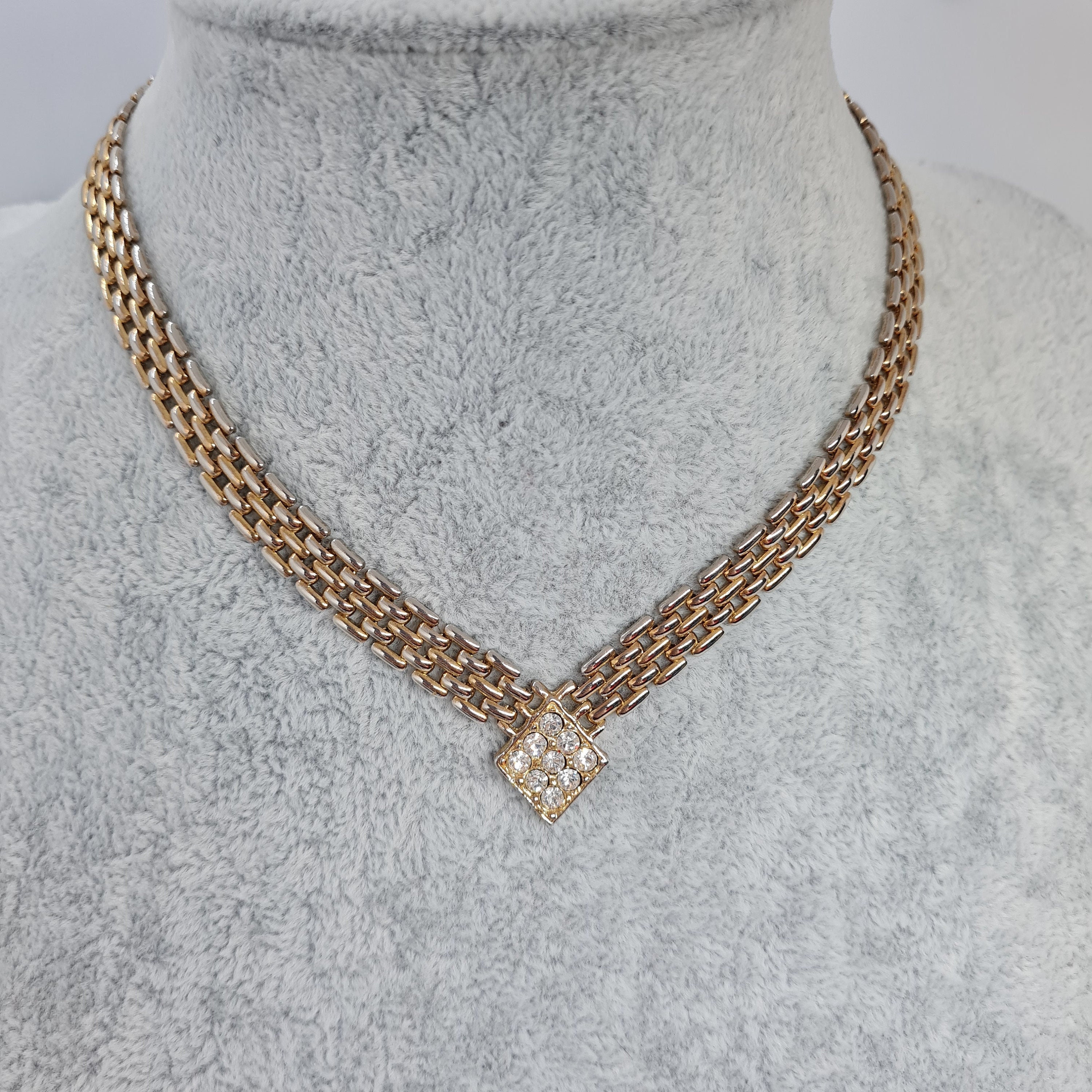 Rhinestone V Choker Etsy Australia