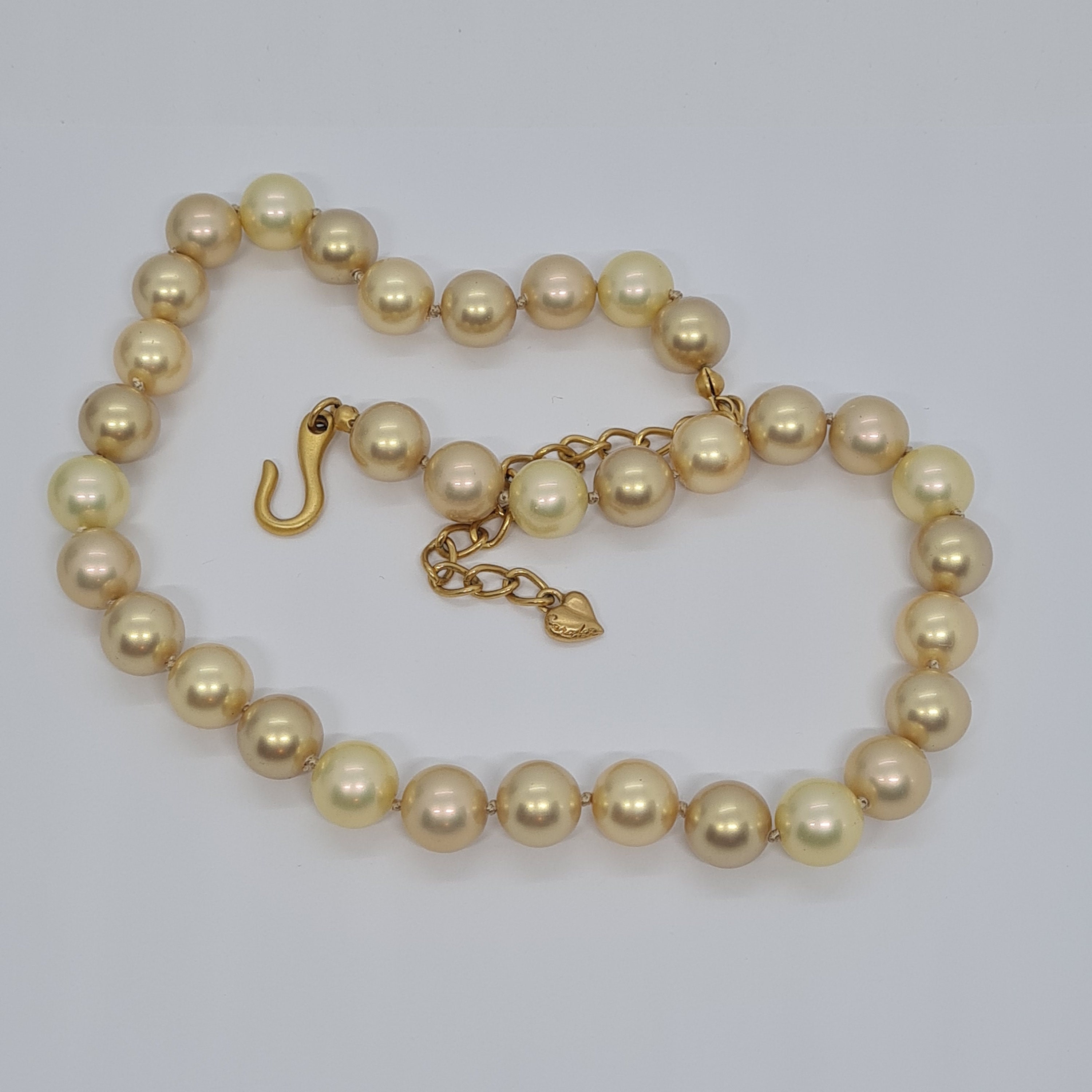Collana Girocollo Vintage Con Perle Finte Intrecciate E Catena - Placcata Oro, Gioielli Moda Per Donne E Ragazze - 5