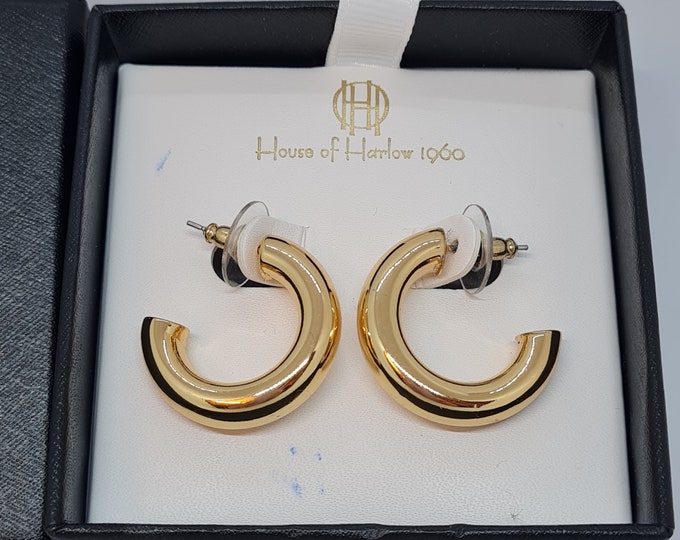 Harlow Gold Matte Hoop