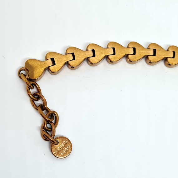 Vintage DYRBERG/KERN hearts tennis bracelet Rose … - image 7