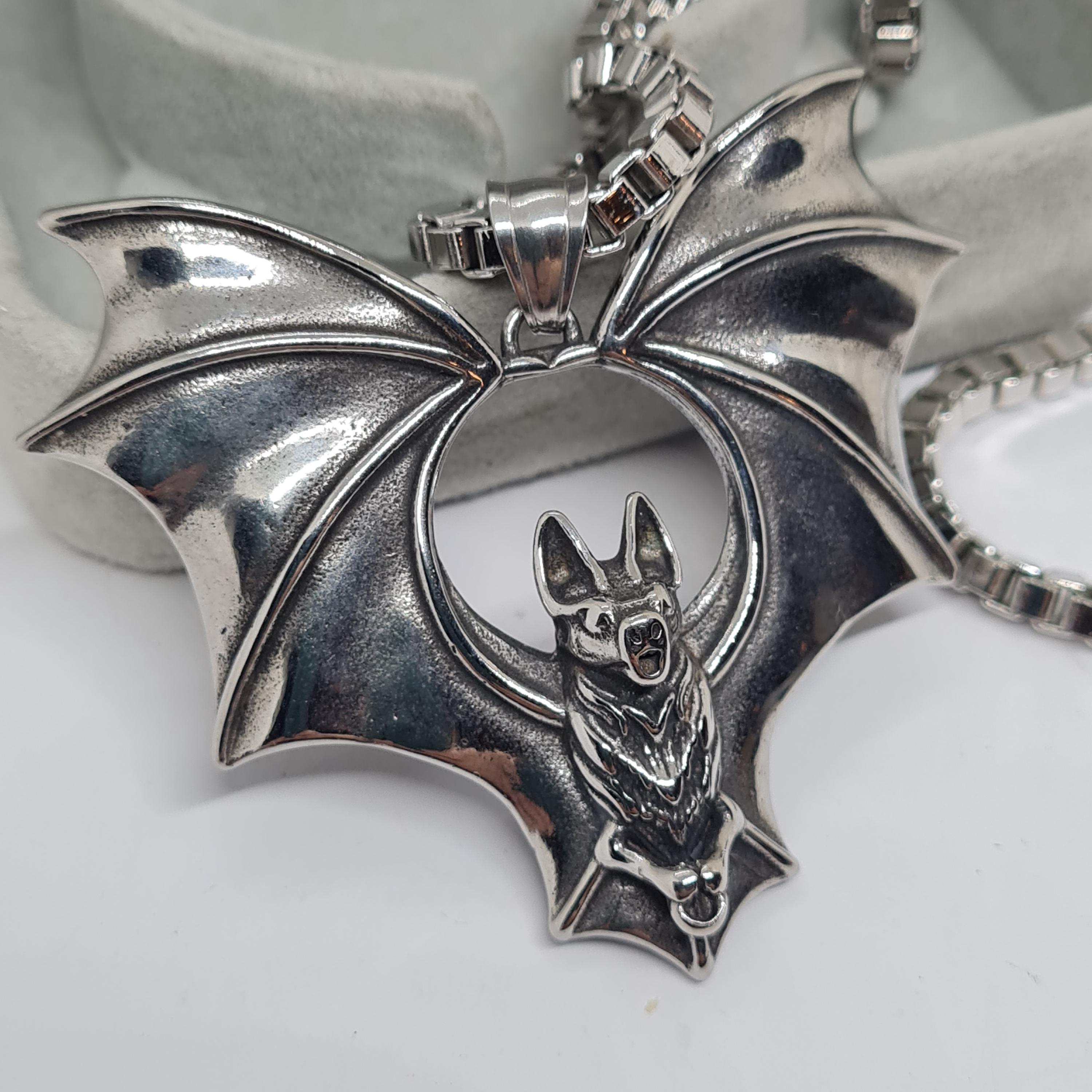 25 Ciondoli A Forma Di Pipistrello In Metallo - Argento Antico E Bronzo - 1,9x1,6 Cm - Per Bigiotteria Fai Da Te, Collane, Bracciali, Halloween