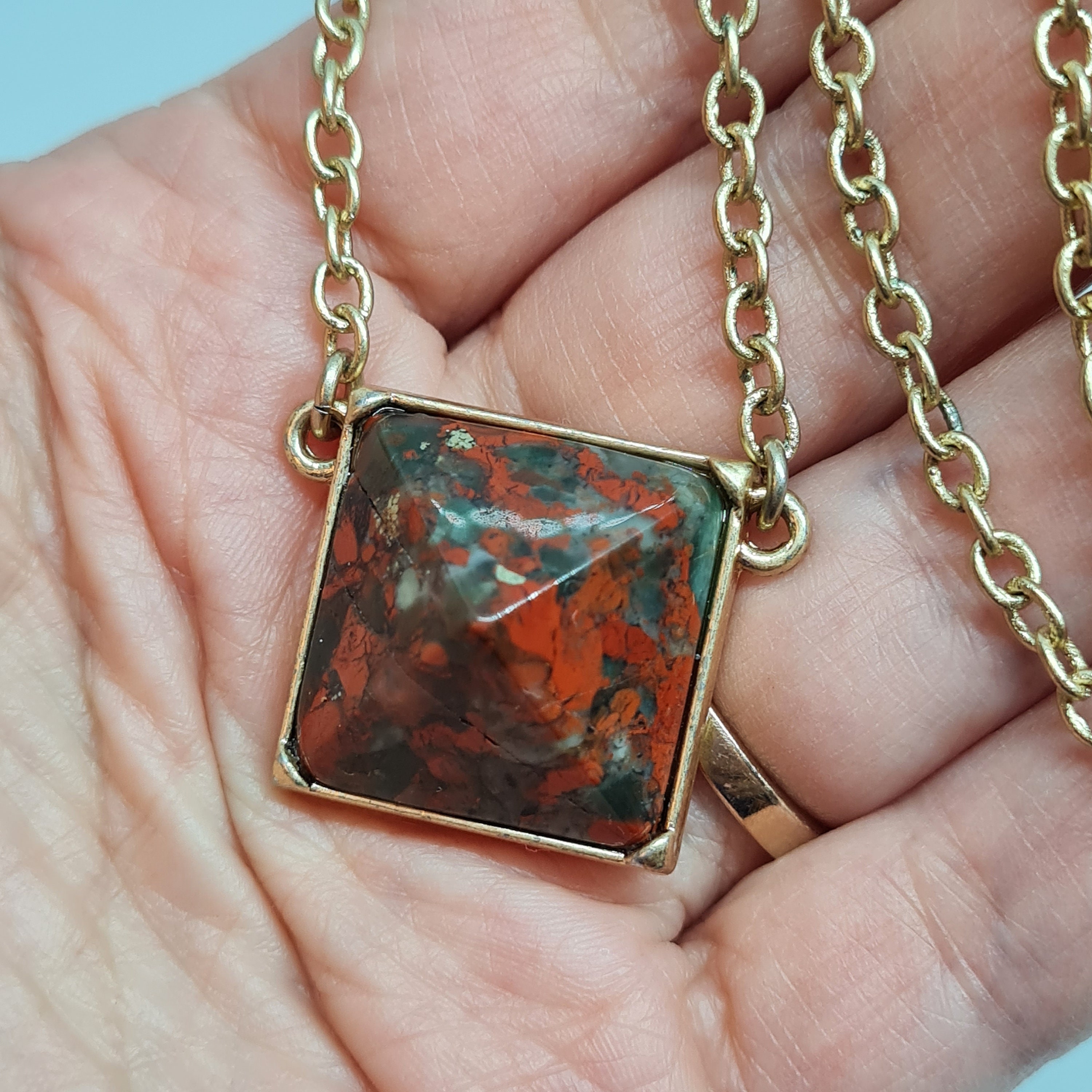 CABI Gemstone Pyramid Necklace Vintage 