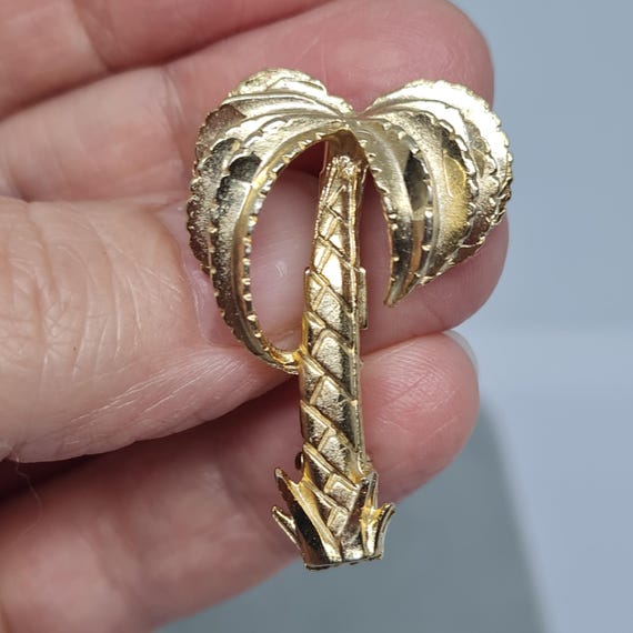 Petite Broche En Forme De Palme - Vintage Sans Marque - Occasion