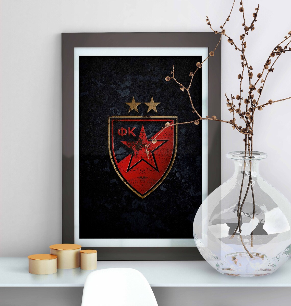 Cartel de la Estrella Roja de Belgrado Decoración del ...