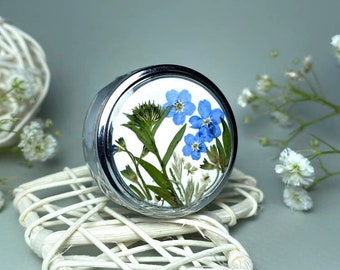 Real dried flowers pill box, Pill box, Pill organizer, Cute pill box, Pill case, Daily pill box, Pill box art, Pill case cute, Funny pill