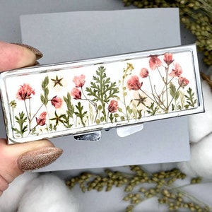 Echte Blume Pillendose, Pillendose, Pillendose, Pillendose Kunst, Pillendose niedlich, Pillendose, Pillendose