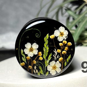 Grinder, Cute Grinder, Cooler Grinder, Herb Grinder, 4-teiliger Grinder, Rauchzubehör, Grinder Girls, Metallgrinder, Custom Grinder 9 white flowers