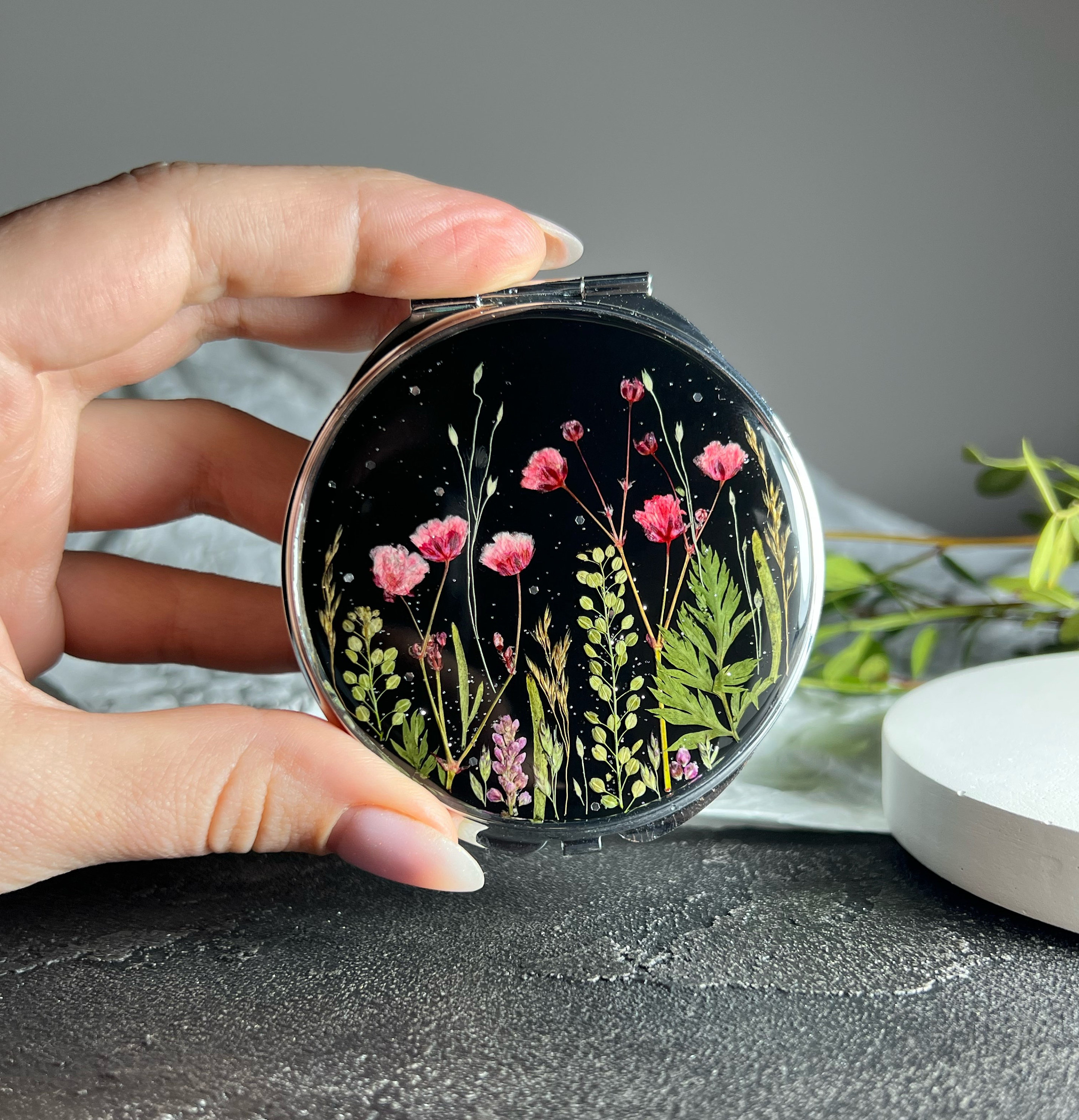 Pocket Mirror, Compact Mirror, Hand Mirror, Makeup Mirror, Small