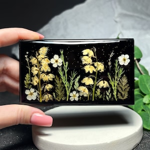 Real Lilies of the valley cigarette case, Smoking accessories, Cigaretter case, Joint case, Cute cigarette case, Joint holder