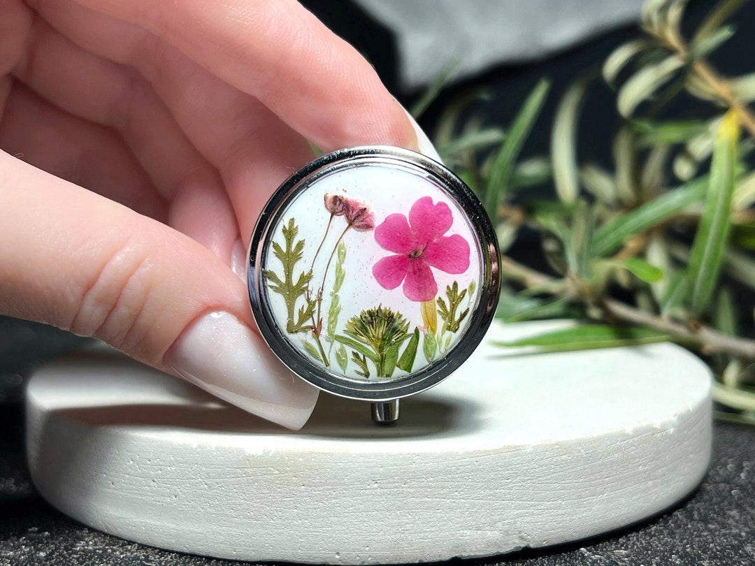 Tiny Pill Box, Pill Organizer, Pill Case, Pill Container, Small Pill ...