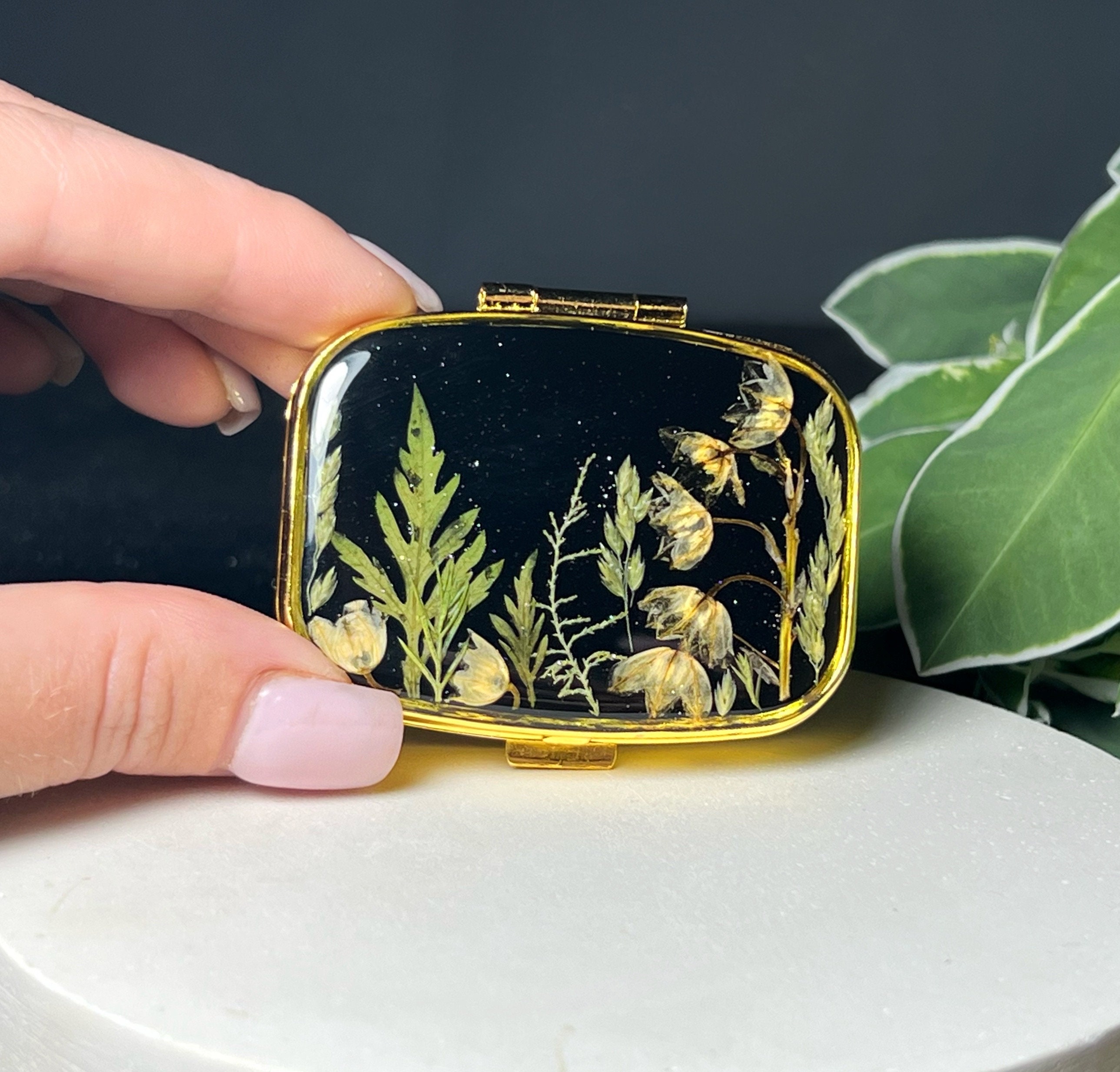 Pill Box, Pill Organizer, Small Pill Box, Pill Box for Purse, Pill Case ...