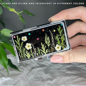 7 day pill box, Weekly pill box, Pill organizer, Pill box, Pill case, Flowers pill case cute, Large pill container, Weekly pill organizer