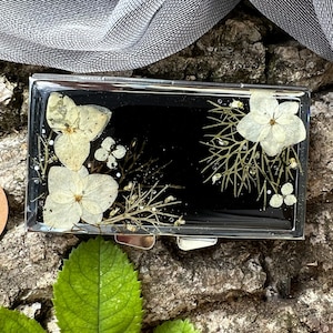 7 day pill box, Pill organizer, Pill case, Pill box, Weekly pill organizer, Pill case cute, Pressed flower art, Large pill container