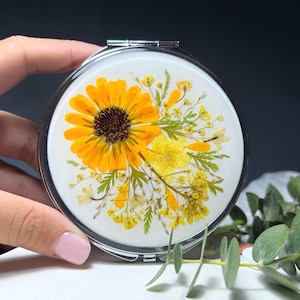 Boîte à pilules avec fleurs véritables, Pilulier 7 jours, Pilulier 7 jours, Pilulier 7 jours mignon, Pilulier hebdomadaire, Pilulier hebdomadaire