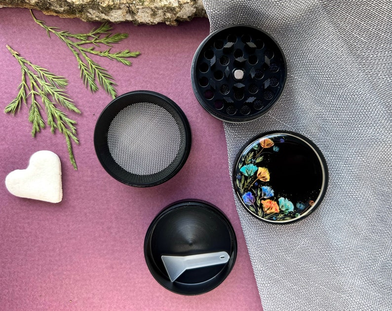 Grinder Cute Grinder Cool Grinder Herb Grinder 4 Piece Etsy