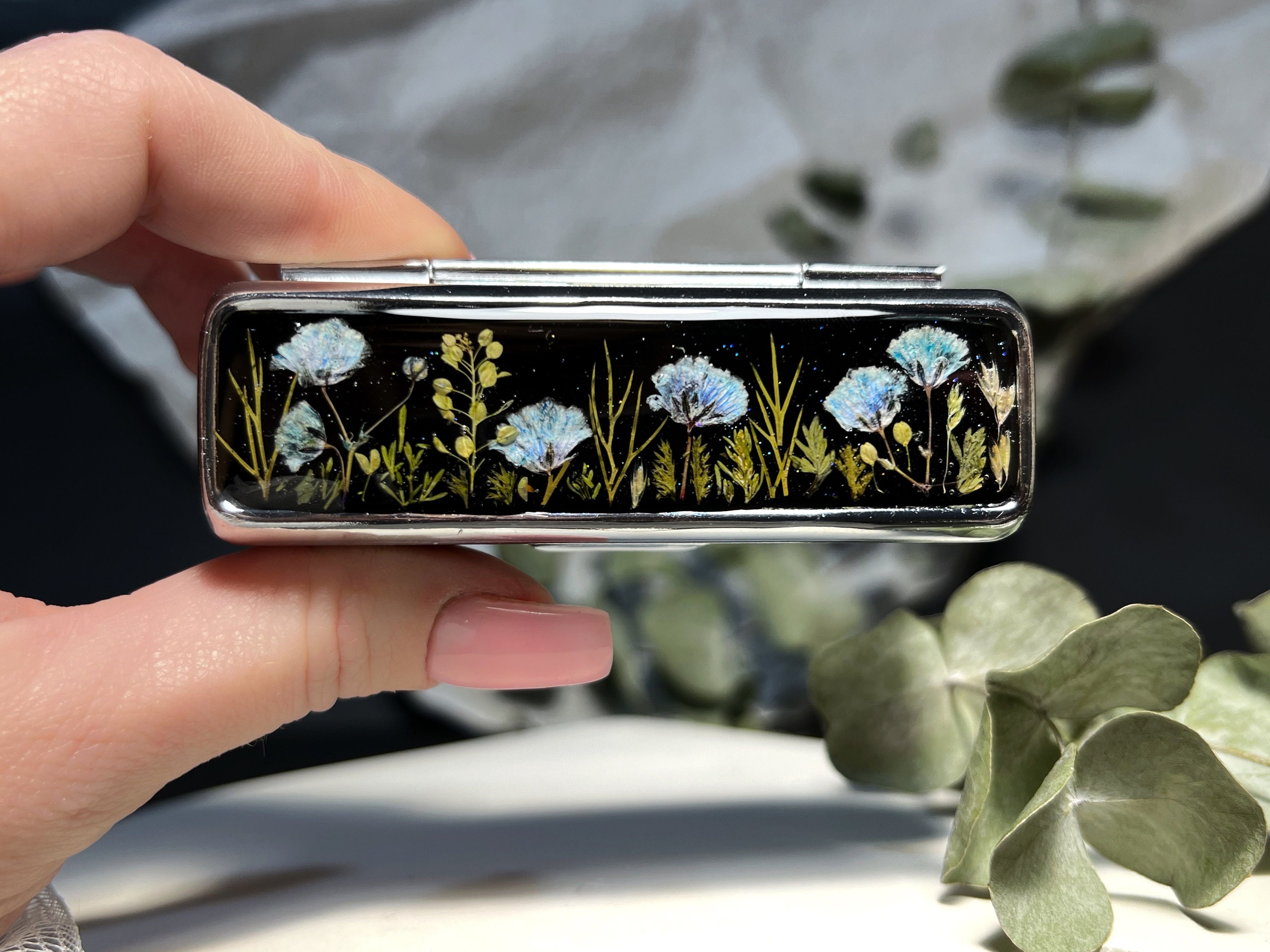 Silver lipstick case - Etsy 日本