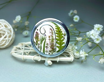 Real dried flowers pill box, Pill box, Pill organizer, Cute pill box, Pill case, Daily pill box, Pill box art, Pill case cute, Funny pill