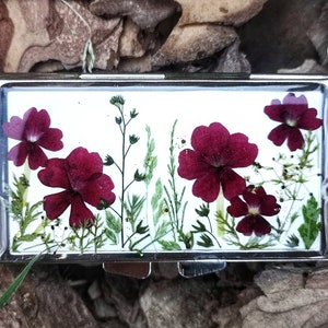 Real flowers 7 day pill box, Pill box 7 day, Weekly pill box, 7 day pill organizer, 7 day pill case, 7 slots pill box, Pill organizer 7 day image 3