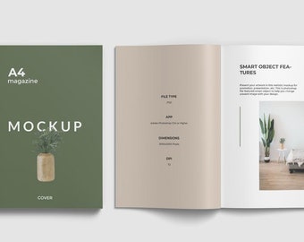 Download Magazine Mockup Etsy