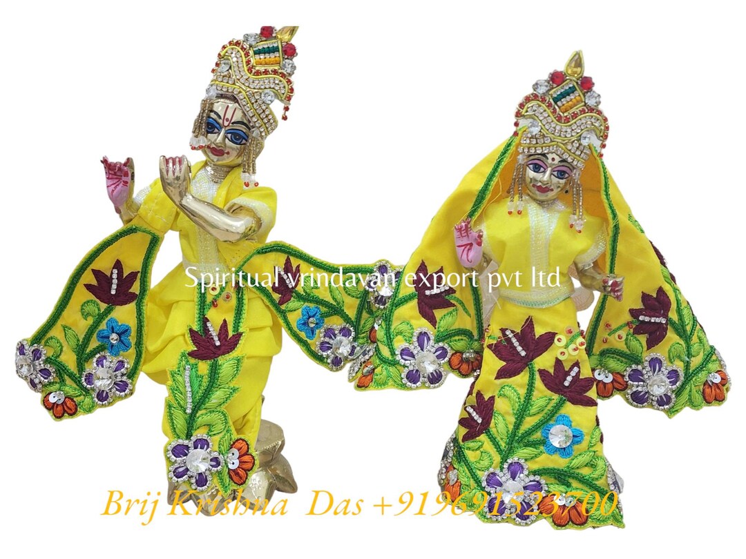 Radha Krishna Dress Handcrafted Made in Vrindavan From Krishna Place