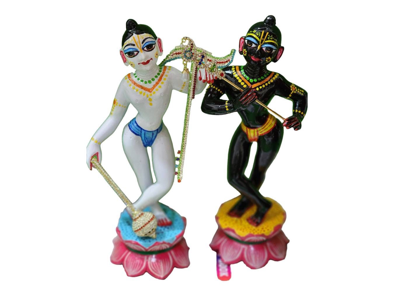 10inch Black Krishna White Balram Brass Statue With Flute - Etsy Canada 10inch Black Krishna White Balram Brass Statue With Flute - Etsy Canada