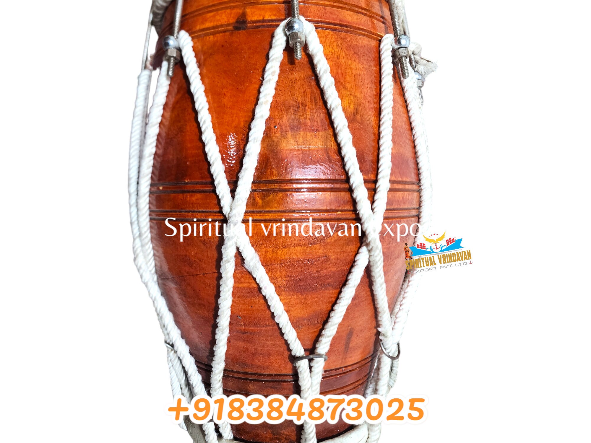 Wooden Dholak 16inch musical Instrument highly Strong Wooden