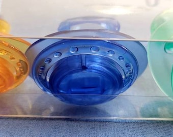 ABDL/Small Shield Set Of 3 Pacifiers.
