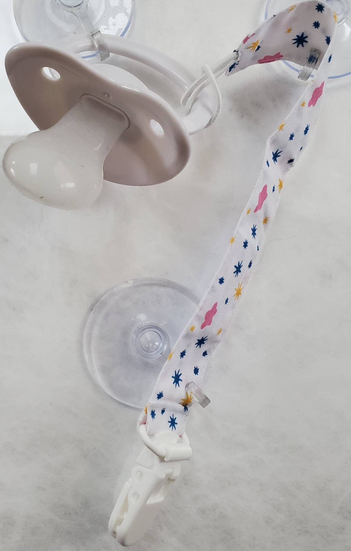 ADULT Pacifier With Strap and Clip Etsy