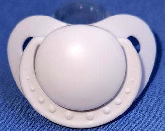 ABDL/Small Shield White Pacifier.