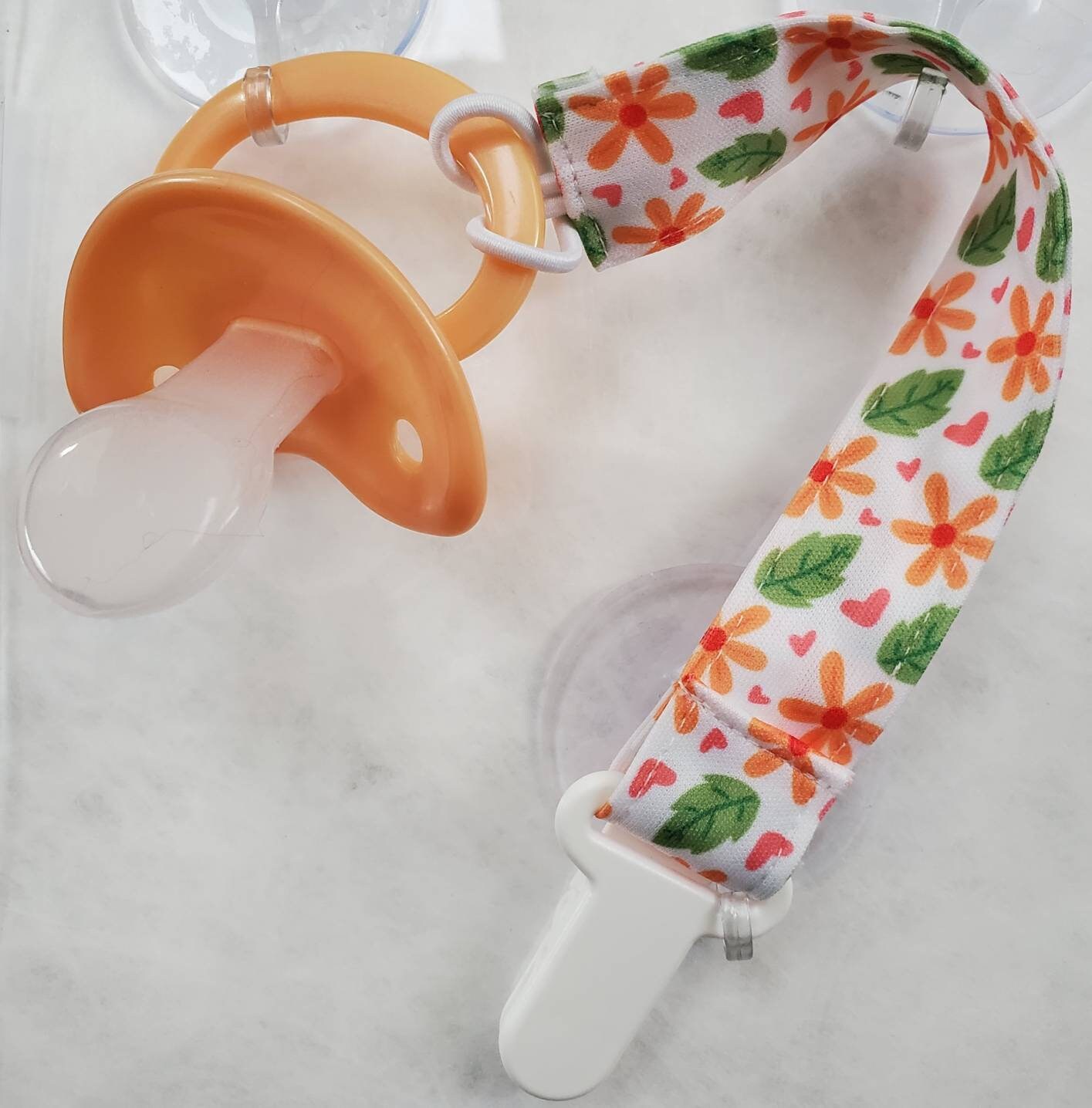 ADULT Pacifier with strap and clip Etsy