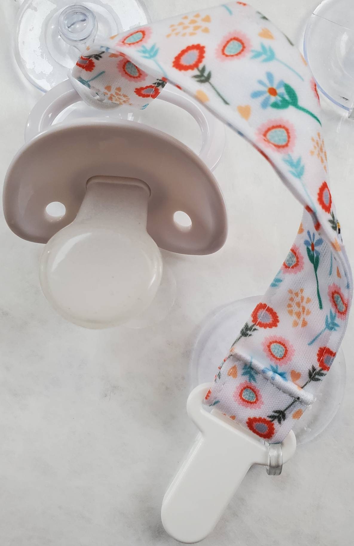 ADULT Pacifier with Strap and Clip. Etsy