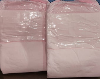 Tykables / ABDL Straight Up Pink (2) Pack Large Sizing 36"-48" Introductory Price.