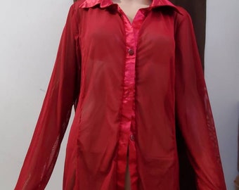 See Thru Shirt - Etsy