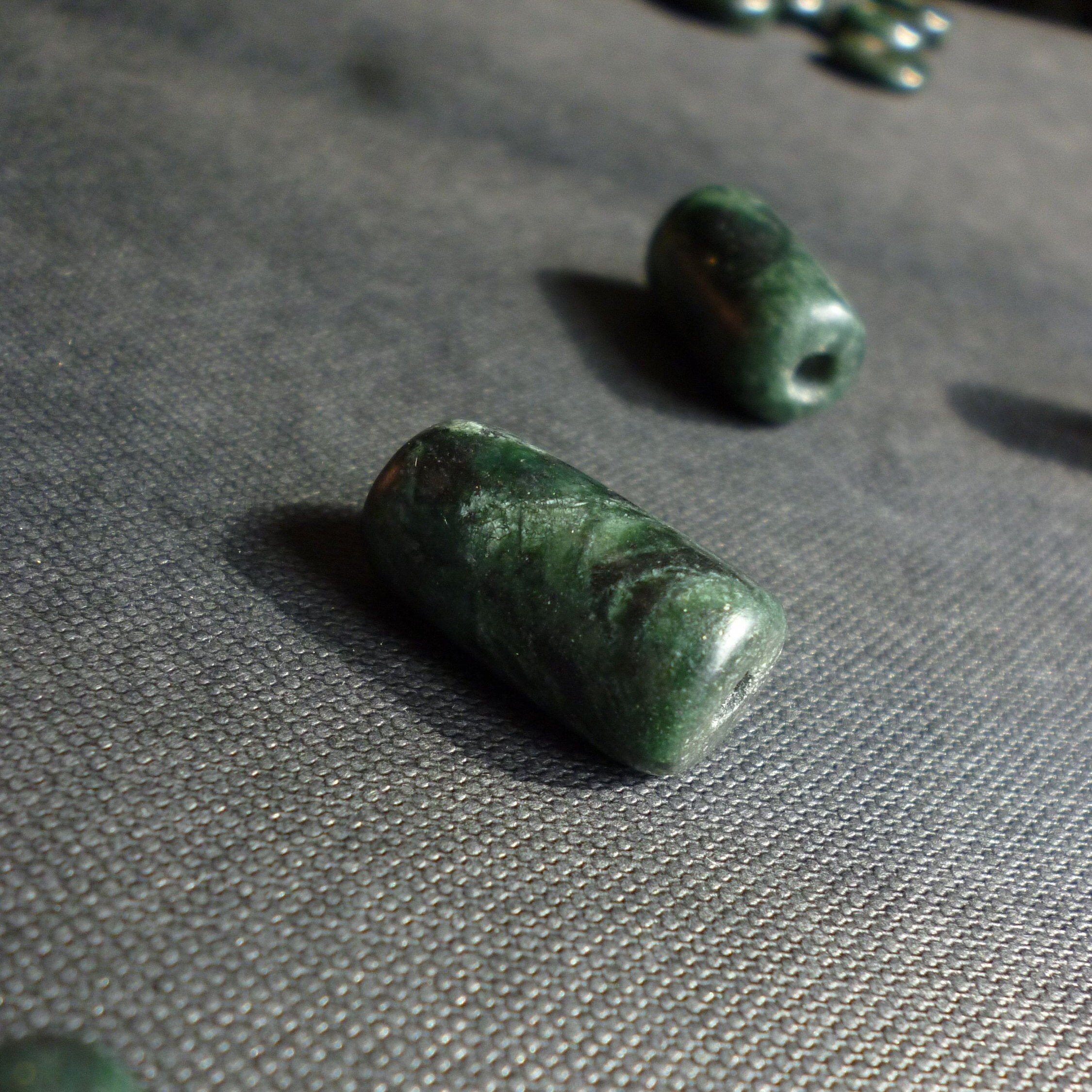 Jade guatemala Authentic beads tubes 20mm Jade Maya Guatemala Etsy