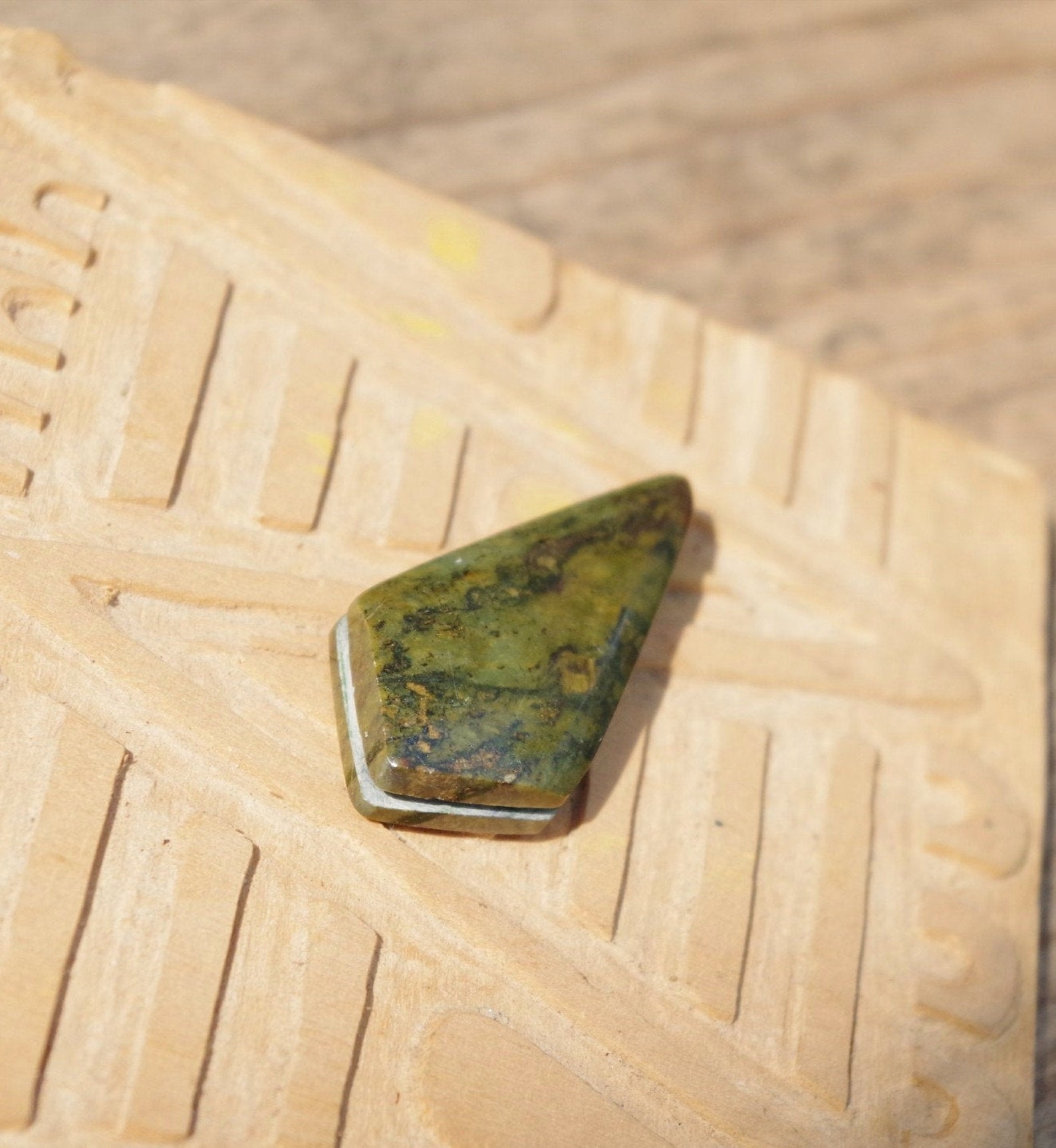 Jade Guatemala Cabochon Green Mayan Jade Stone 40mm With Etsy