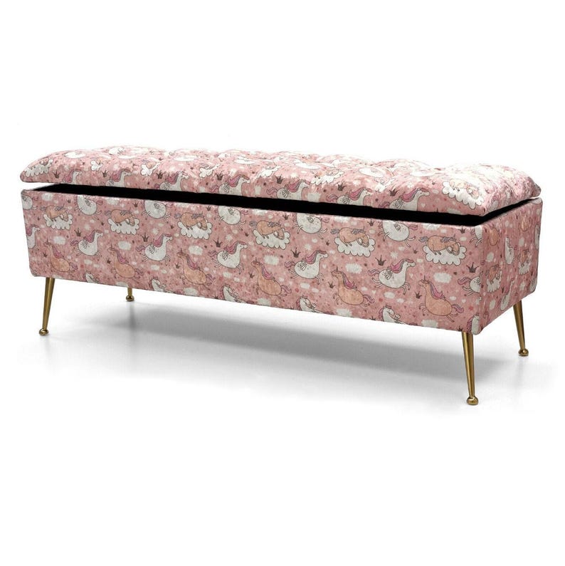 Storage Footstool Patterned Velvet Storage | Colorful Footstool | Patterned Storage| Animal Print ...