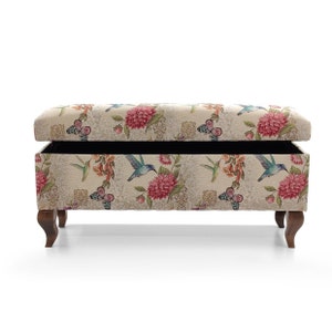 Trunk in Patterns bench With Storageupholstered Chest pouffe With ...
