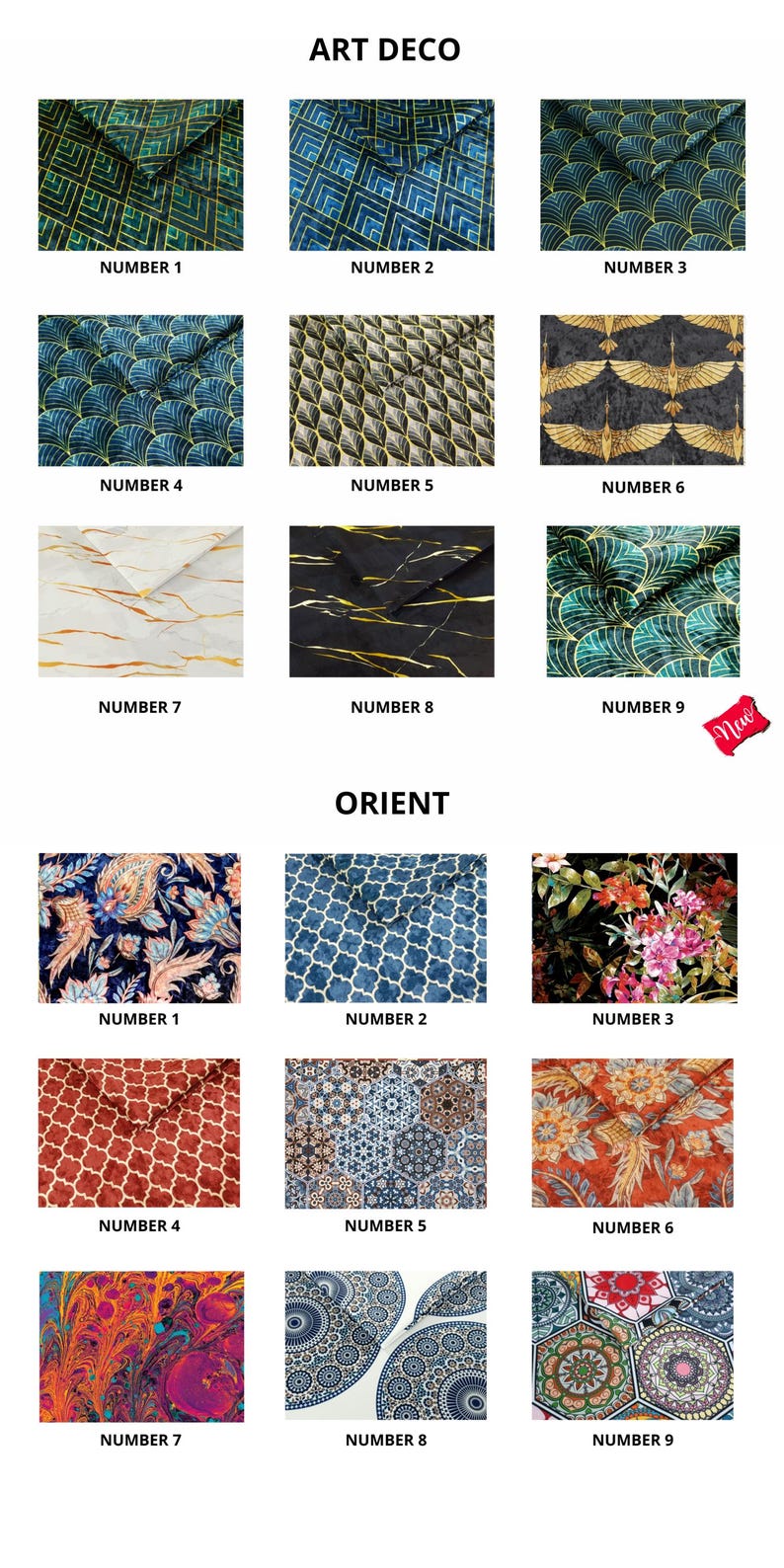 a bunch of different types of fabric on a white background