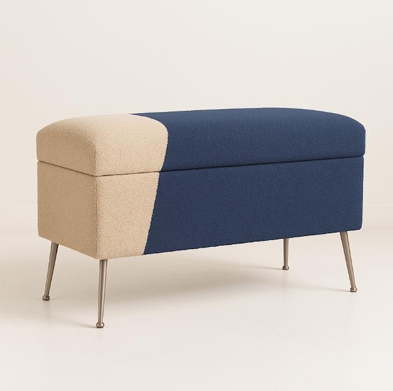 Boucle-Aufbewahrungsbox|Kofferraum mit Stauraum |Sitzhocker mit Aufbewahrung  | gepolsterte Kastenbank | Boucle Sitzhocker mit Aufbewahrung - Etsy  sterreich