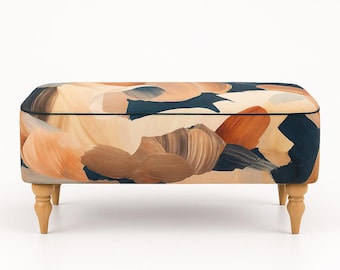 Banc fait à la main | Couloir de pouf | Pouf en métal | Repose-pieds | Tapissé | Siège fait à la main | Pouf Couloir |Repose-pieds rembourré