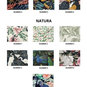 a bunch of different types of fabric on a white background