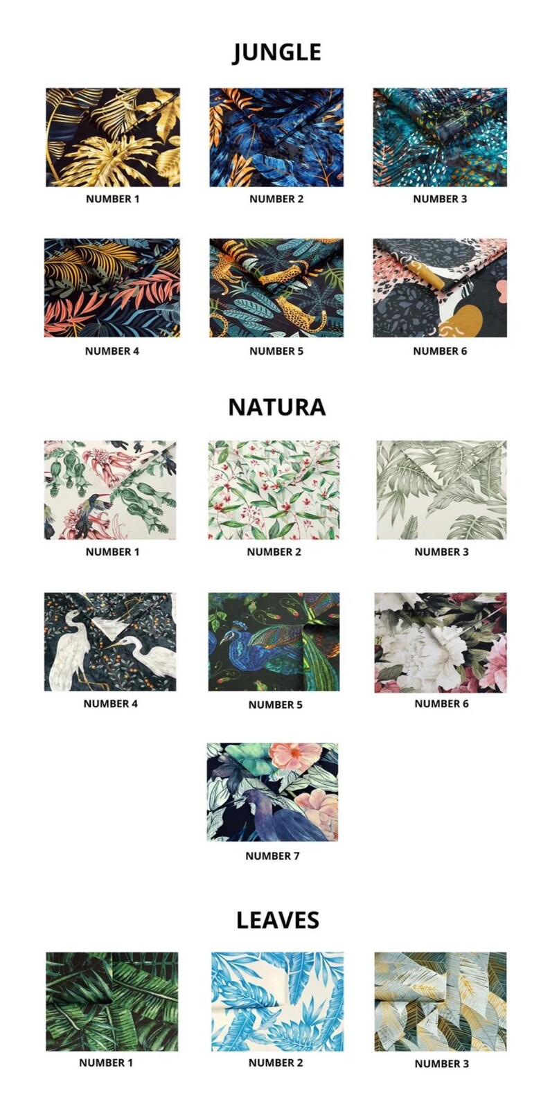 a bunch of different types of fabric on a white background