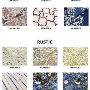 a bunch of different types of fabric on a white background