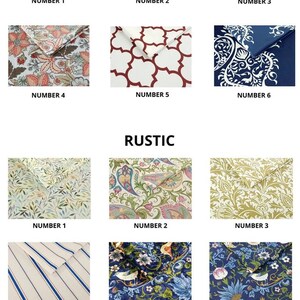 a bunch of different types of fabric on a white background