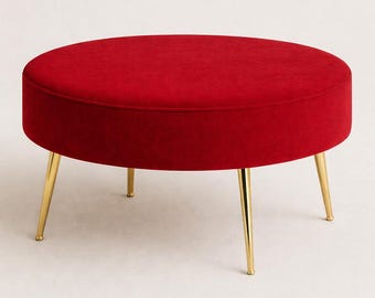 Pouf rond | Pouf ovale | Pouf fleuri | Assise à motifs | Repose-pieds | Repose-pieds | À franges | Différentes couleurs et tailles