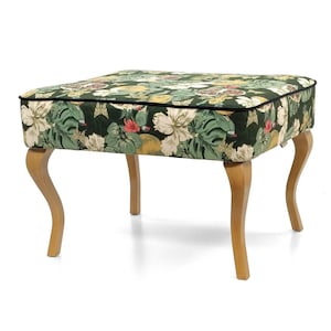 Tavolino | Tavolino ottomano | tavolo poggiapiedi |tavolino pouf | Sedile liscio | poggiapiedi |Pouf ottomano otomi imbottito
