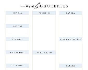 Meal Planner & Grocery List
